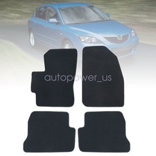 For 2004-2009 Mazda 3 Front Rear Replacement Floor Mats Carpet Rugs Velour New