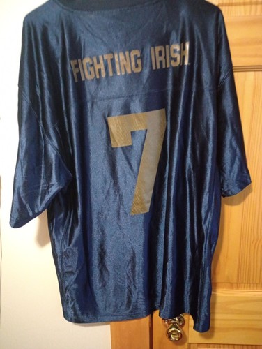 VINTAGE Notre Dame Fighting Irish Jersey Mens XL Blue Football #7 Starter - Picture 6 of 6