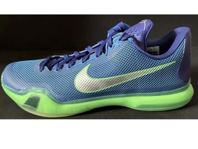 Nike Kobe 10 X Low Emerald City Green Shock-Deep Royal Blue 705317-402 Size11.5 Nike Kobe 10 X Low Emerald City 705317-402 Green Royal Blue  main image 4