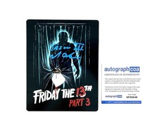 Friday the 13th Part 3 Steelbook Blu-ray Signed Mike DeLuna Jason Voorhees ACOA