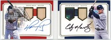 David Ortiz Edgar Martinez 2017 National Treasures Auto Book Card #SDMB-OM 10/10