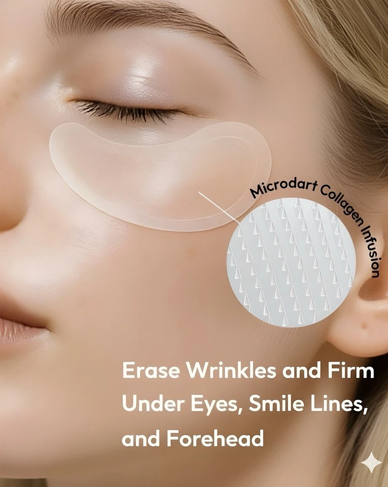 Parches para ojos de microagujas para ojeras, bolsas y líneas finas, 0,25 mm Foto 3 de 4