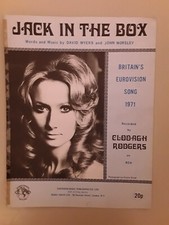 Clodagh Rogers  - Jack In The Box  - Sheet Music
