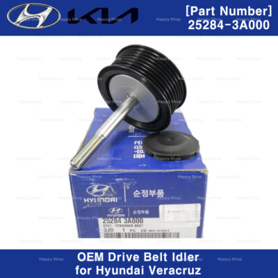 252843A000 Genuine OEM Drive Belt Idler for Hyundai Veracruz 2006