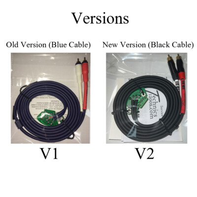 Cavo Audio Per Giradischi TECHNICS SL 1200/1210 - Lunghezza 1,20 Metri. Con Connettori RCA Placcati Oro, Massa Integrata E PCB Per Una Connessione Perfetta.