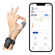 Checkme O2 Max Pulse Oximeter for Oxygen Saturation Level, Heart Rate Monitoring
