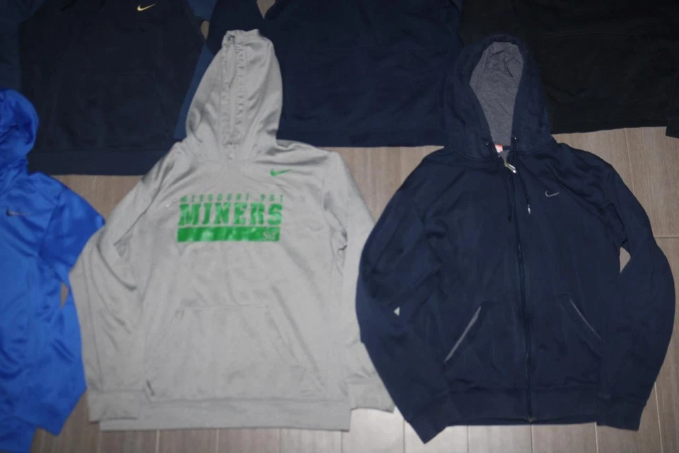 LOT 10 ADULT MENS HOODIES NIKE THERMA-FIT UNDER ARMOUR FIGHTING ILLINI LARGE - Image 4 of 4