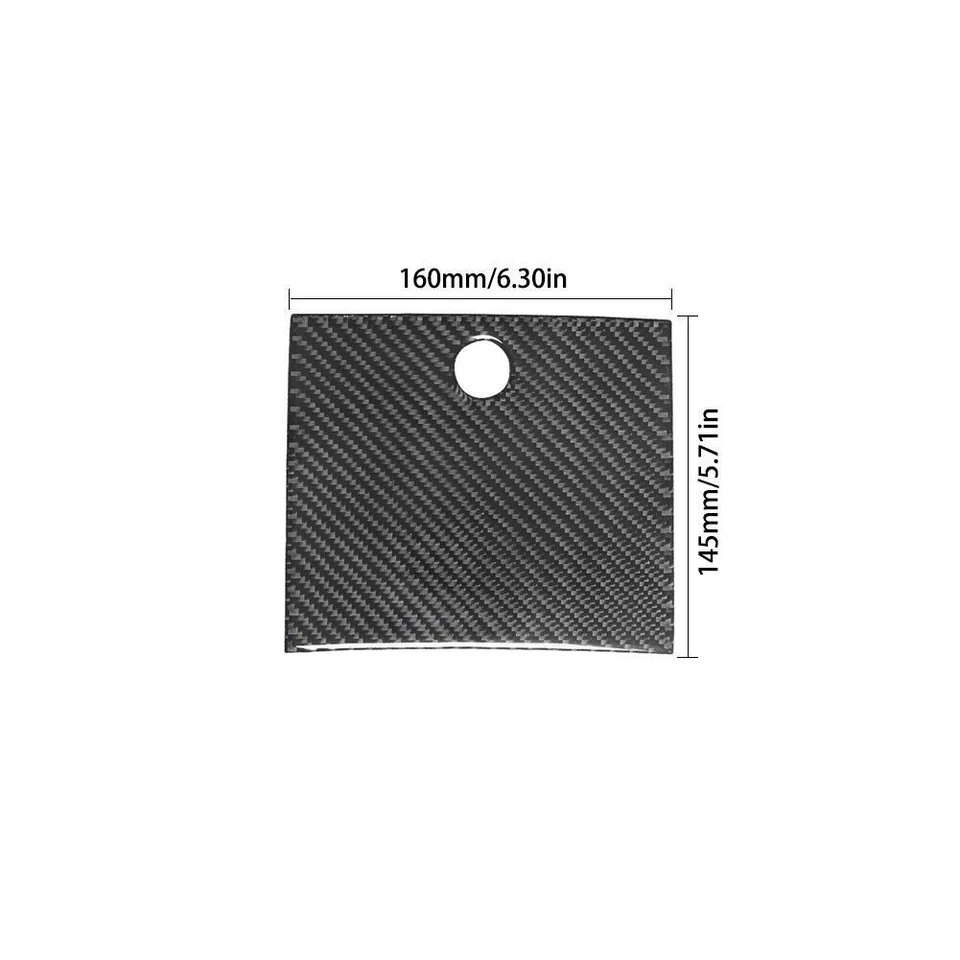 Cubierta de almacenamiento central interior de fibra de carbono para Mercedes-Benz R320 R350 Foto 2 de 4