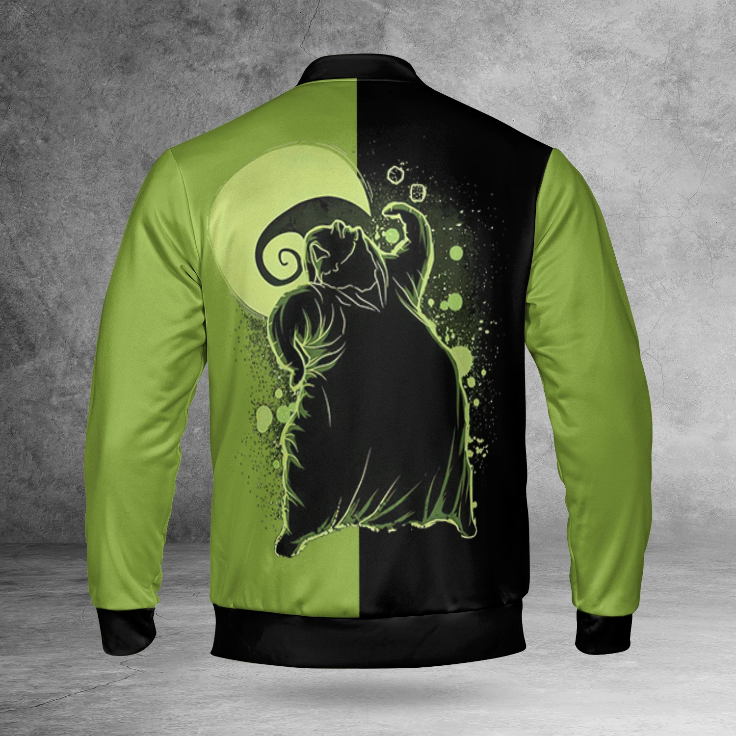 Personalized Oogie Boogie Nightmare Before Christmas Black & Green Jacket