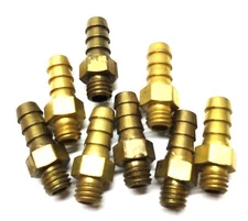 Clippard Barbed Brass Male 10-32 Threaded Fitting 11752 [Lot of 8] NOS