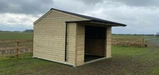 Single Field Shelter 12' x 12' Mobile field shelter Horse Shelters Apex Roof 