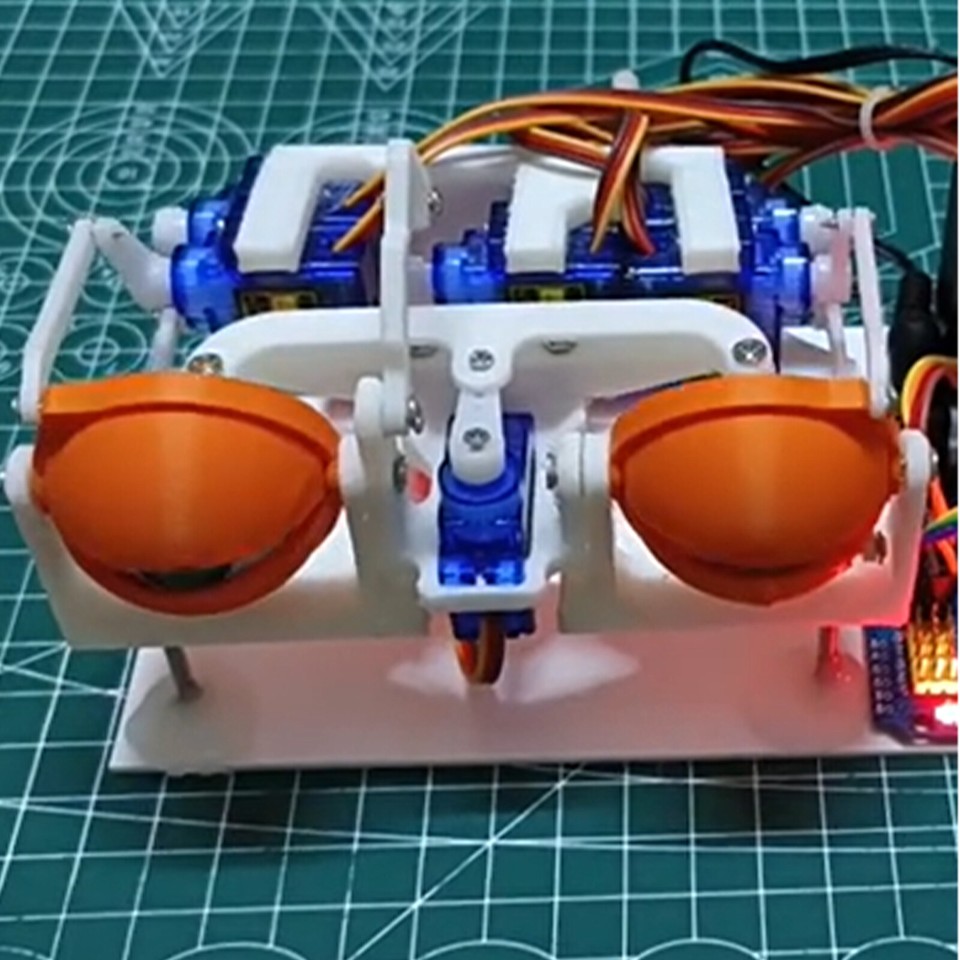 Animatronic Eyes DIY kit,for Arduino Bionic robot SG90 servo Joystick ...