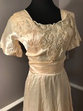 Authentic 1910-1915 Antique Vintage Ivory Silk Dress Titanic