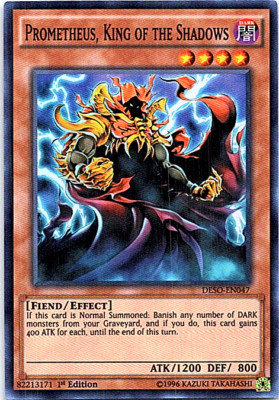 Prometheus, King Of The Shadows DESO-EN047 Yu-Gi-Oh! Light Play 1st Edition