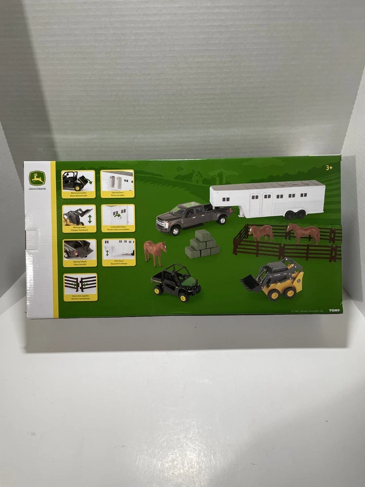 NUEVO John Deere Hobby Set RSX 860i Gator, 318 Minicargadora Ford F350 Remolque LP75988 Foto 4 de 4