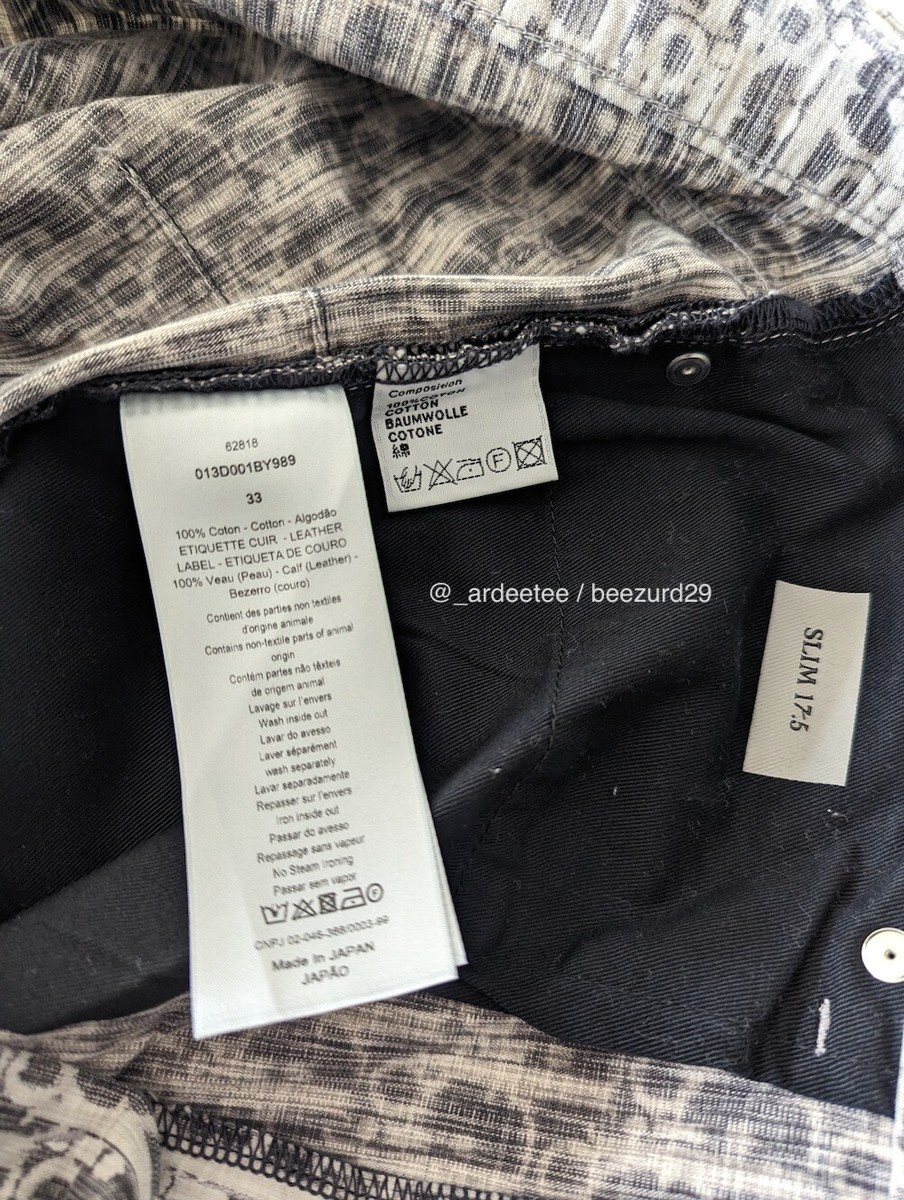 Dior ジーンズ　ストレートスリム ディオールオム Dior HOMME デニム パンツ ノンウォッシュ