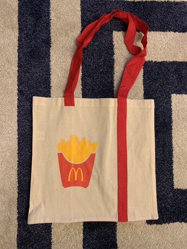 McDonald’s French Fries Fry Icon Canvas Tote Bag - NEW!! - Picture 2 of 4