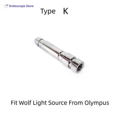 Endoscope Light Source Optical Fiber Cable Interface Adapter Convert Connector