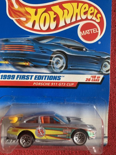 HOT WHEELS 1999 FIRST EDITIONS PORSCHE 911 GT3 CUP #912 NIB - Picture 2 of 3