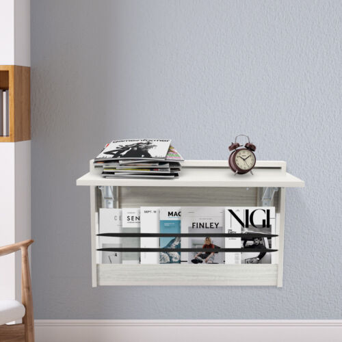 Folding Wall Table, Light Gray Fold Down Table Wall Mounted For Workbench, Home - Picture 18 of 20