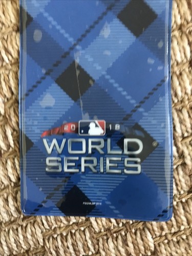 New WORLD SERIES 2018 Red Sox Ticket Holder Lanyard New Red Sox Dodgers - Picture 2 of 3