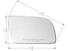 For Mirror Glass W Pads 88-02 Gm Ck Pickup Suv 92-00 Blazer Passenger Right Rh