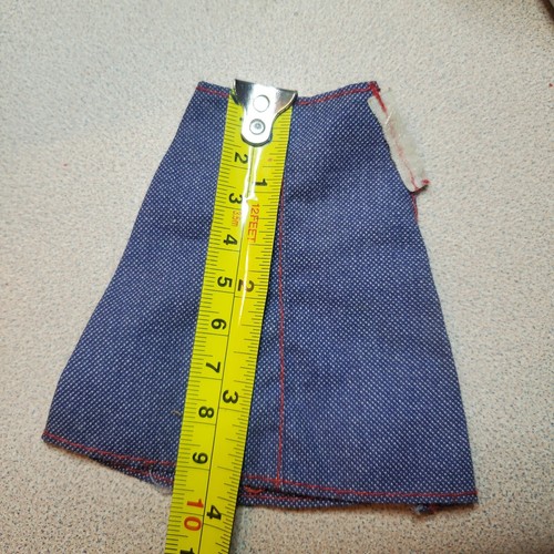 Barbie Doll Demim Skirt With Red Contrast Stitches - Picture 5 of 6
