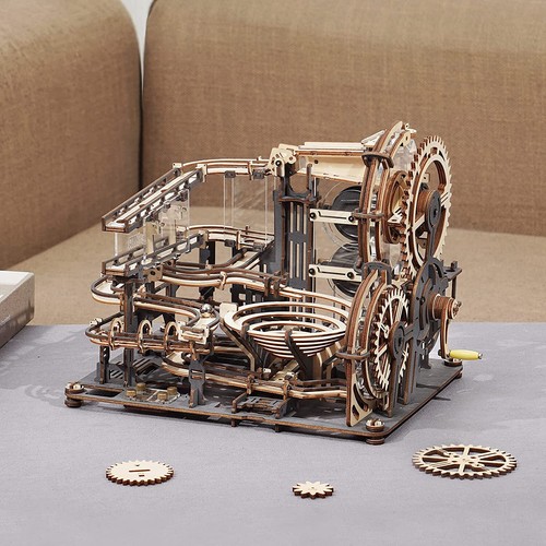 ROKR 3D Puzzle en Bois Marbre Nuit Ville Piste Sous-verre Kits de Construction Enfants Jouets - Photo 24/31