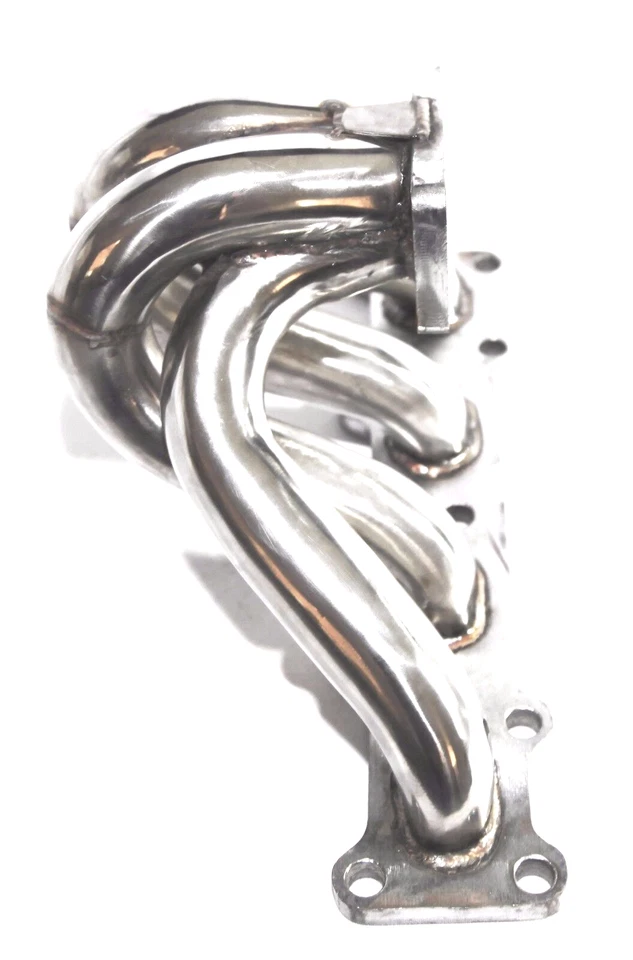 Colector turbo de acero inoxidable para 94-05 Mazda Miata MX5 1,8 L DOHC 25/T28 brida Foto 3 de 4