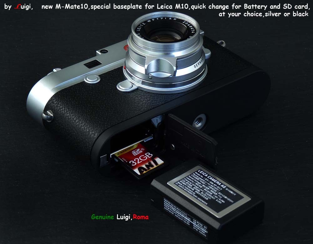 LUIGI M-MATE10,SD+BATTERY CHANGE BASEPLATE,LEICA M10, M10P,M10D