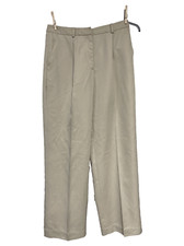 Liz Claiborne Dress Pants Cream LizSport Women Size 10 Slacks Pleated