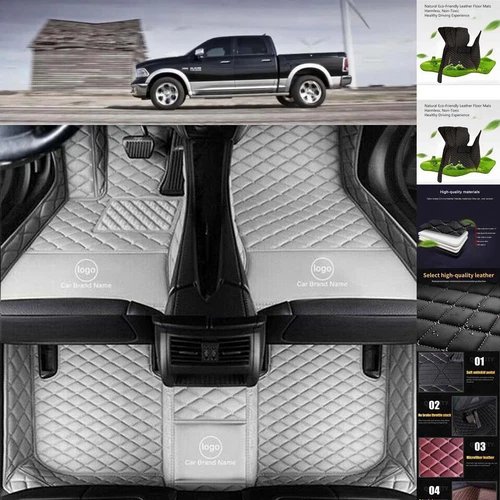 For Dodge RAM 1500 Car Floor Mats Waterproof Custom Auto Cargo Liners Carpets - Imagen 17 de 34