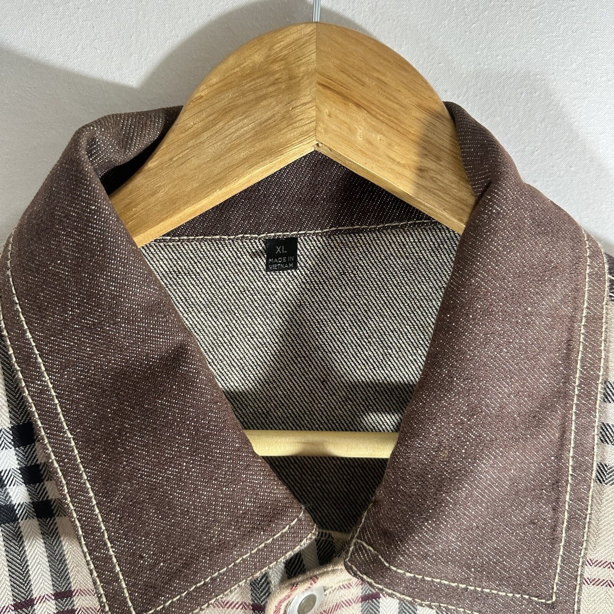 Vintage The Hip-Hop Elements Denim and Plaid Jacket Size XL Vintage The Hip-Hop Elements Denim and Plaid Jacket Size XL