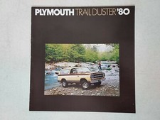 1980 Plymouth Trail Duster Sport Macho SUV Dealer Brochure Book 10" x 10"