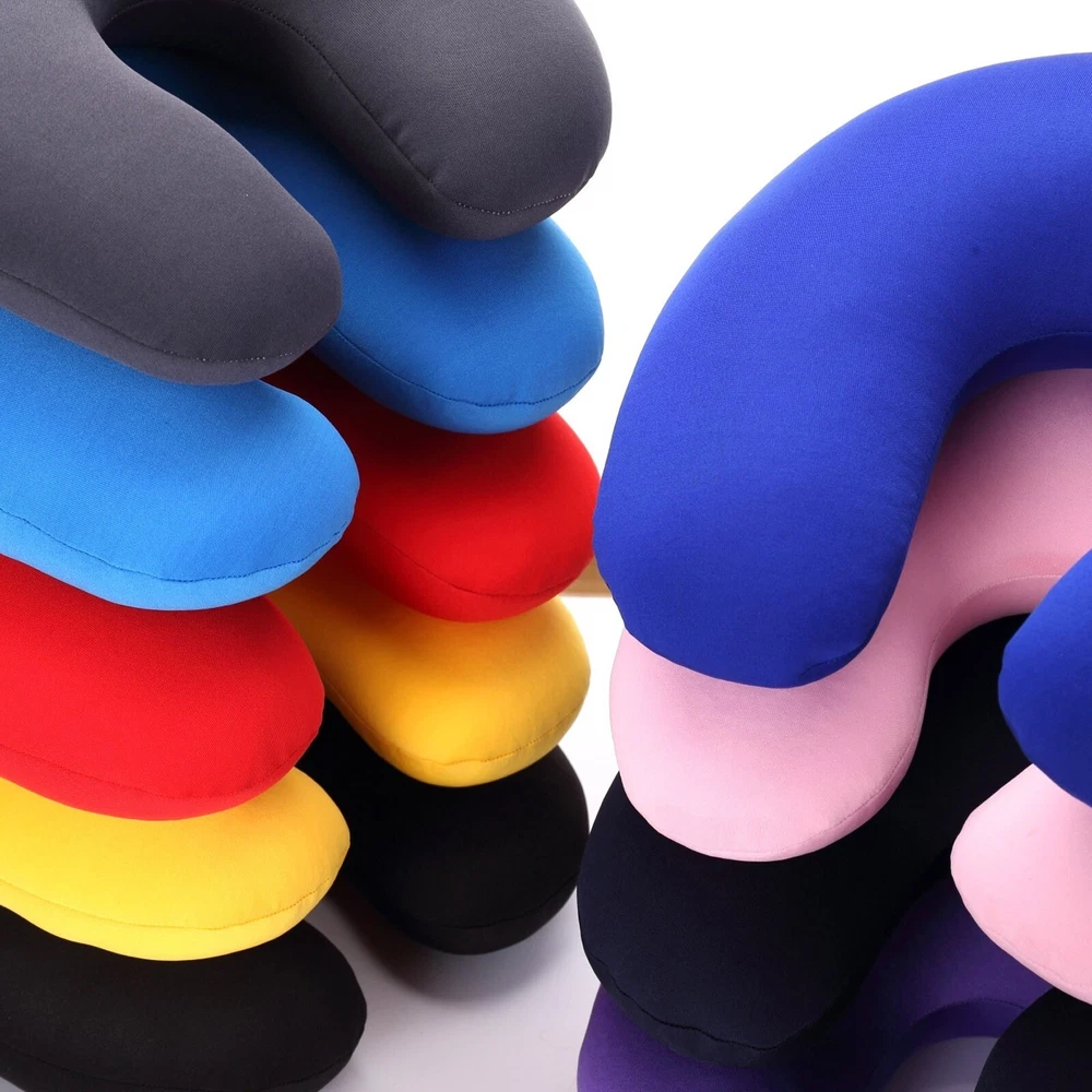 Memory Foam Travel Pillow for Neck Support in Car Home or Office