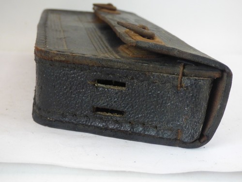 LA NATIONALE VINTAGE PREWAR LEATHER TOP TUBE TOOL BAG - NOS - Foto 5 di 10