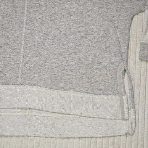 Free People Oversized Sweatshirt LARGE L Heather Gray Pullover Cold Shoulder - Picture 6 of 11