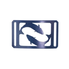 GRIP6 Men's Conservation Buckle 1.5 - Salmon Blue Steel - 1.5