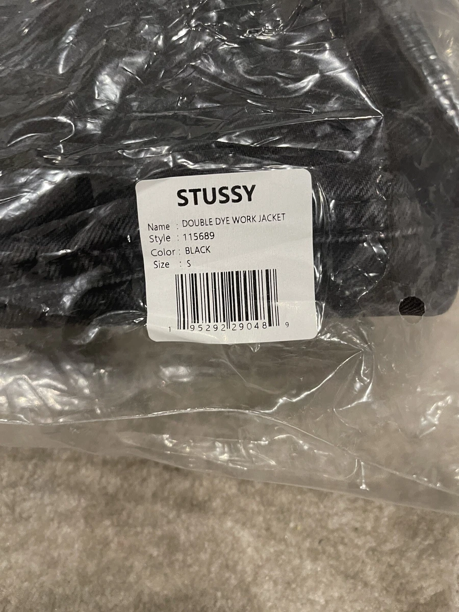 Stussy Double Dye Work Jacket, Black, Size-Small