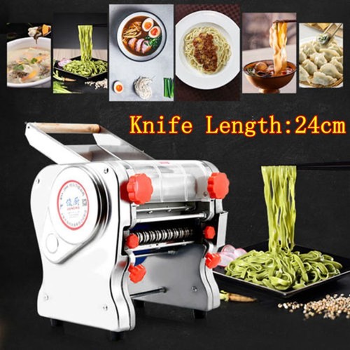 US 110V Electric Noodle Machine Stainless Steel Spaghetti Pasta Press Maker 24cm - Picture 3 of 16