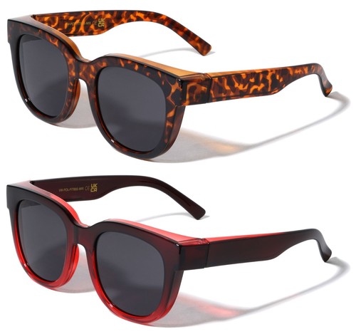 2 paia occhiali da sole donna polarizzati rotondi over fitover antiriflesso UV - Foto 14 di 27