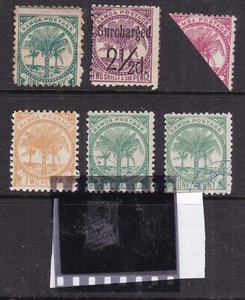 SAMOA^^^^x6  RARER  hinged   CLASSICS( Palm TREES)@xxxga3157sa58.