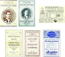 FA CUP FINAL PROGRAMME COVER FRIDGE MAGNETS 1910 to 1915