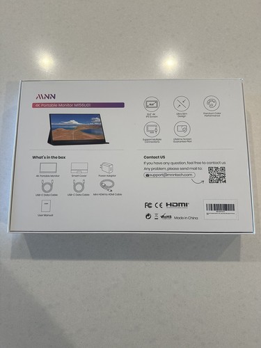 MNN Portable Monitor 15.6inch FHD 1080P Laptop USB C HDMI - Picture 2 of 2