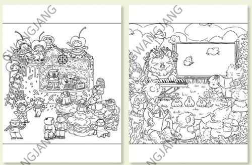 Minki's Coloring Book Illustration Korea Fun Kpop Famous Legend Hot - Picture 4 of 5