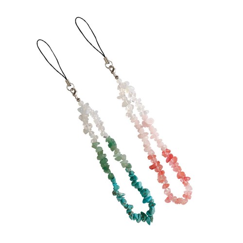 2 Pcs Chain Decorative Phone Lanyard Charm Strap