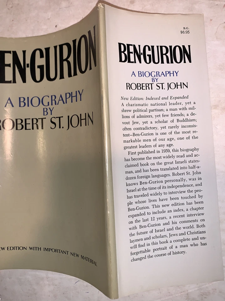 SIGNED by KIVIE KAPLAN & ROBERT ST JOHN, BEN-GURION, 1971, JUDAICA, NAACP Foto 4 de 4