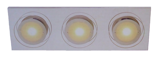 3Fl. Led Deckenleuchte Deckenlampe Wandleuchte 15W 1350Lm Chrom Warmweiß-image