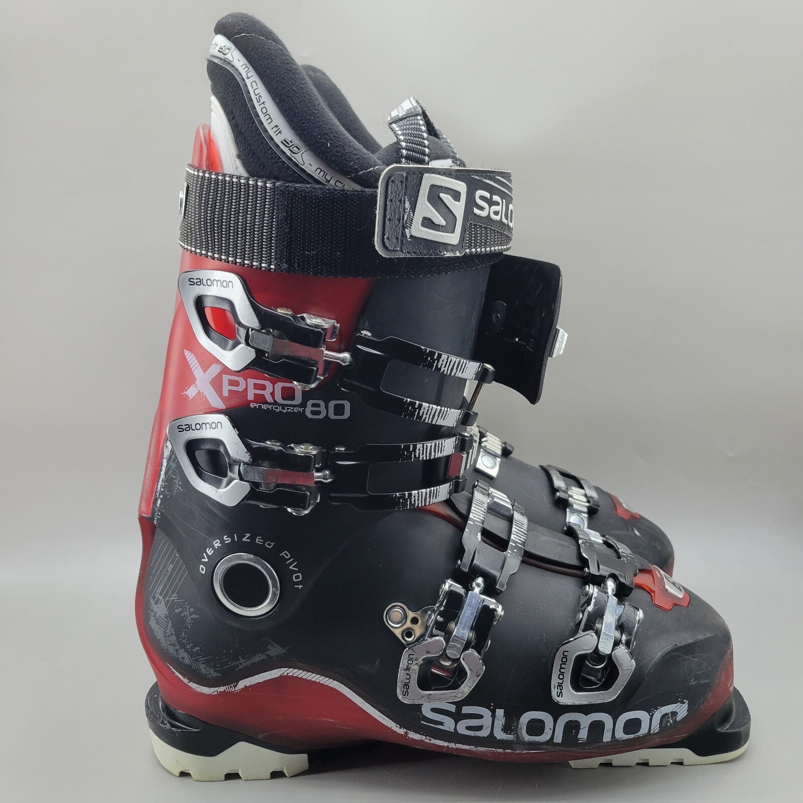Scarponi da sci Salomon X Pro 80 Energyzer da uomo 27 5 9 5 US nero rosso scarpa da snowboard