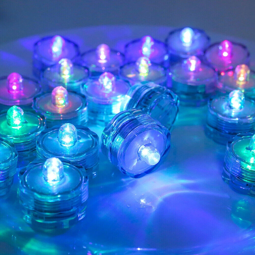 2023 Waterproof Submersible LED Candle Vase Tea Light Wedding